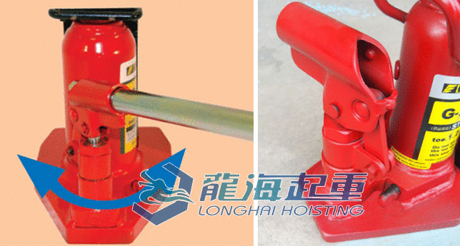 鹰牌G-100爪式千斤顶使用示意图 鹰牌G-100爪式千斤顶使用示意图